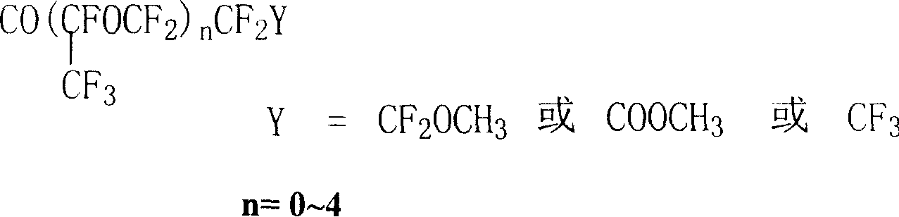 Functional end group containing fluorine-containing chain hydrocarbon melamine derivative and its preparation method