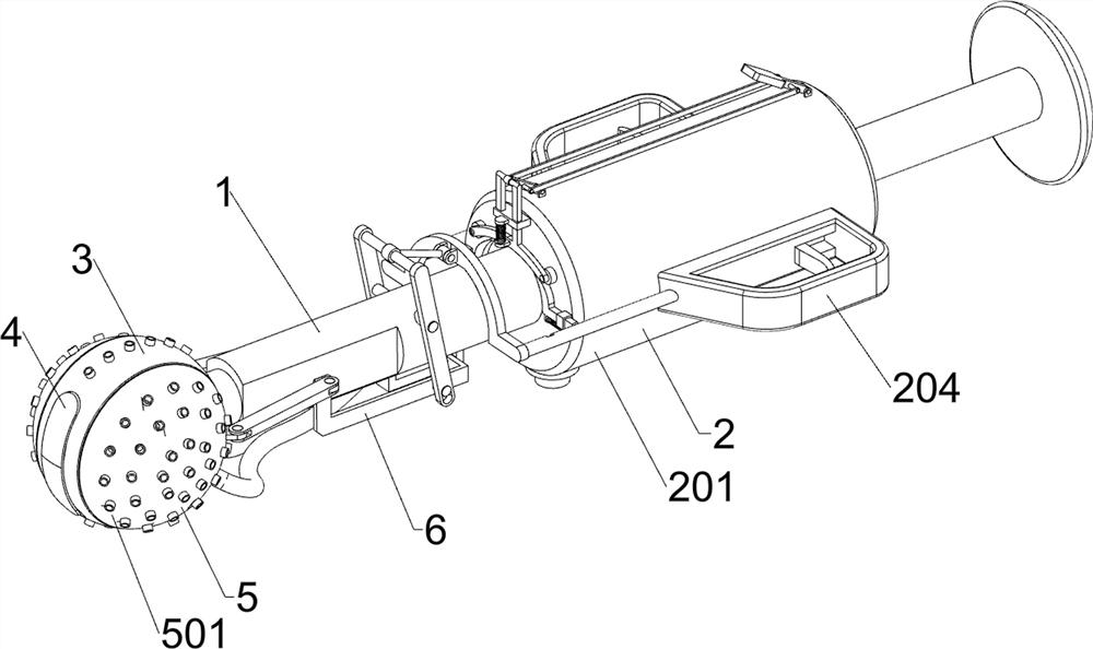 Oral cavity disinfection device for stomatology department