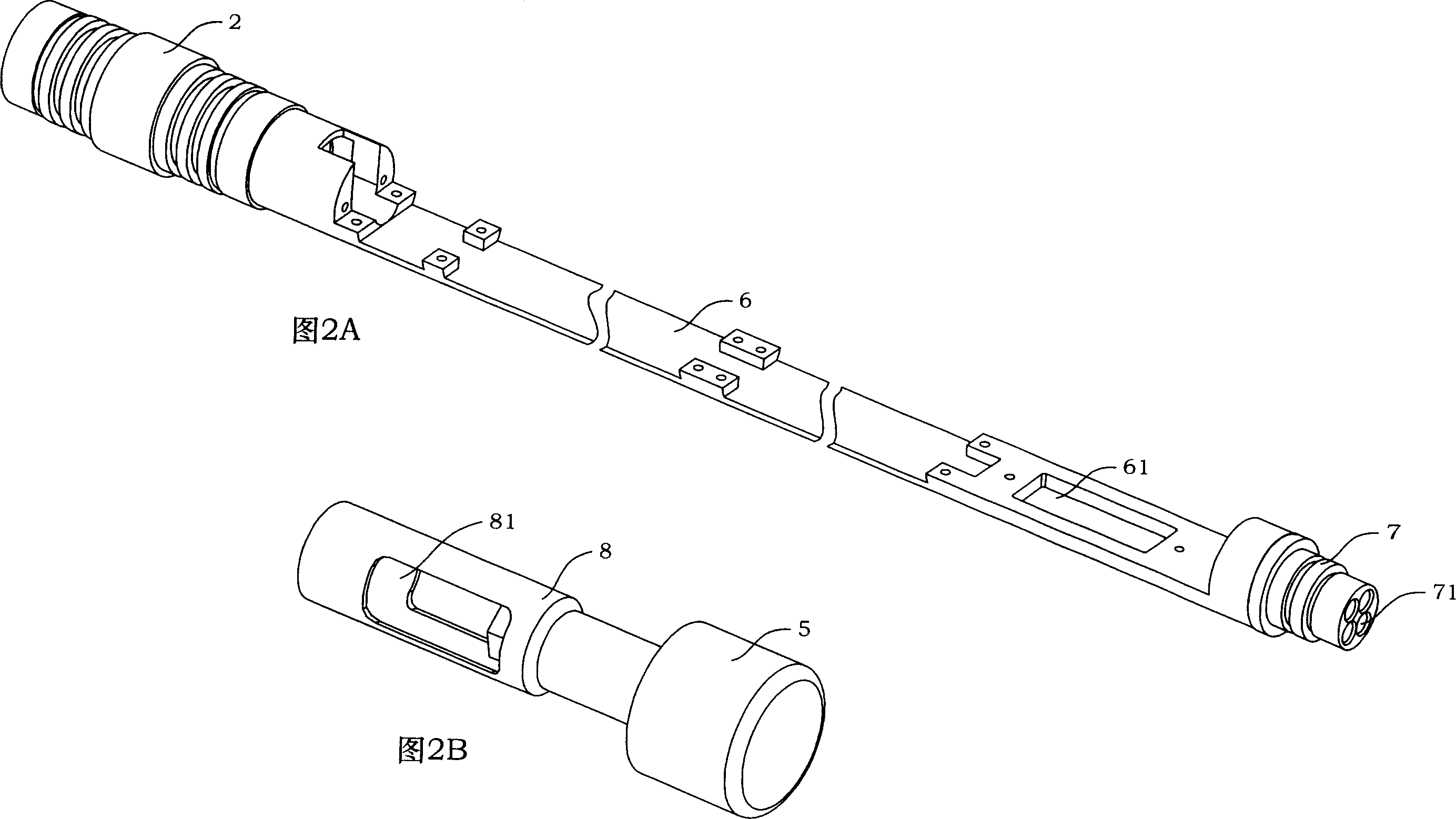 Strapdown type hole drilling inclinometer based on magnetic resistance and inclination sensor