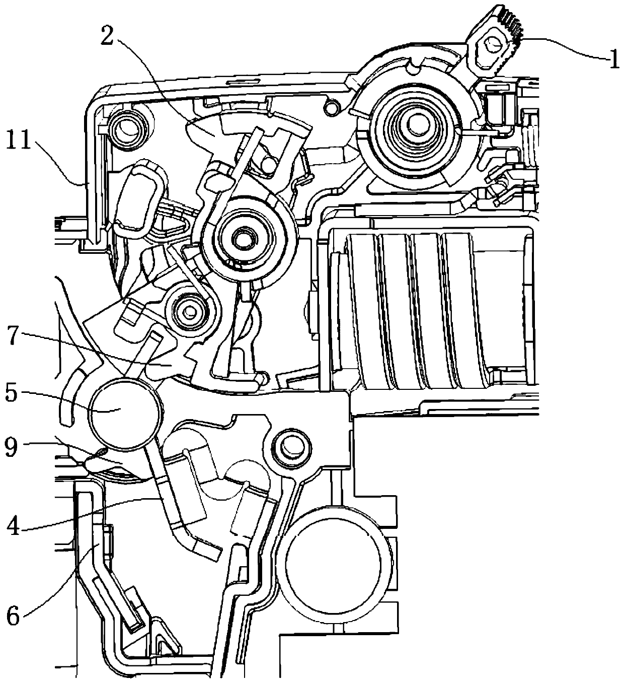 Breaker operation component