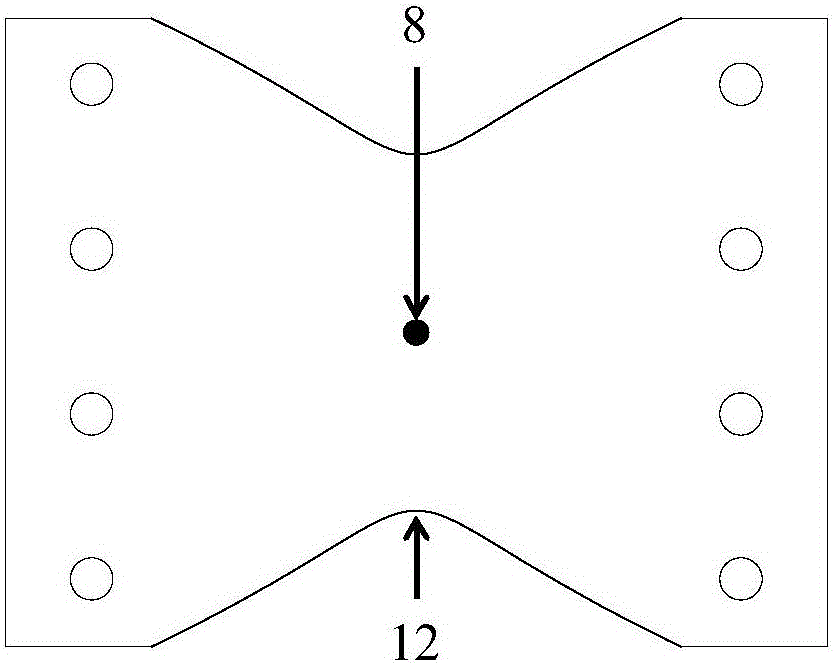 Assembly type soft steel damper optimized through equal-stress line