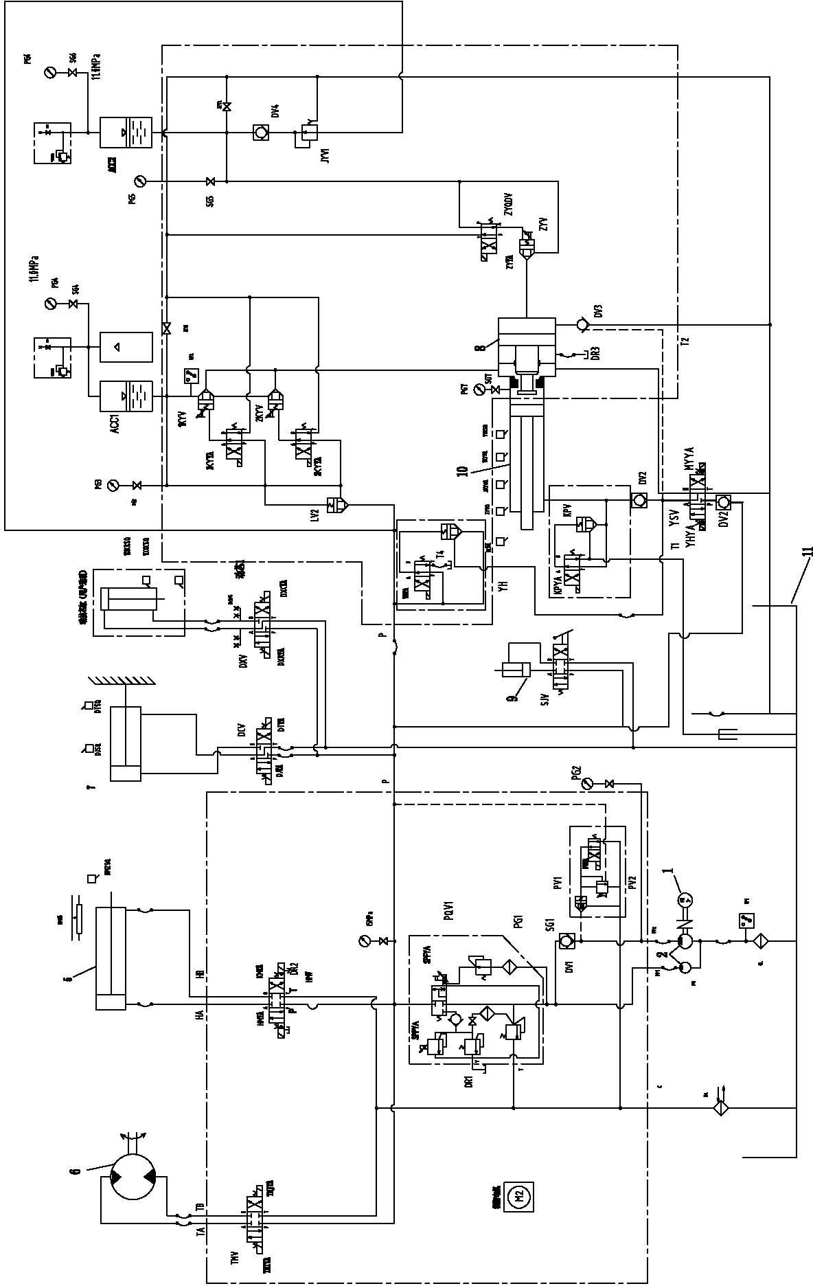 Servo driving type die-cast machine