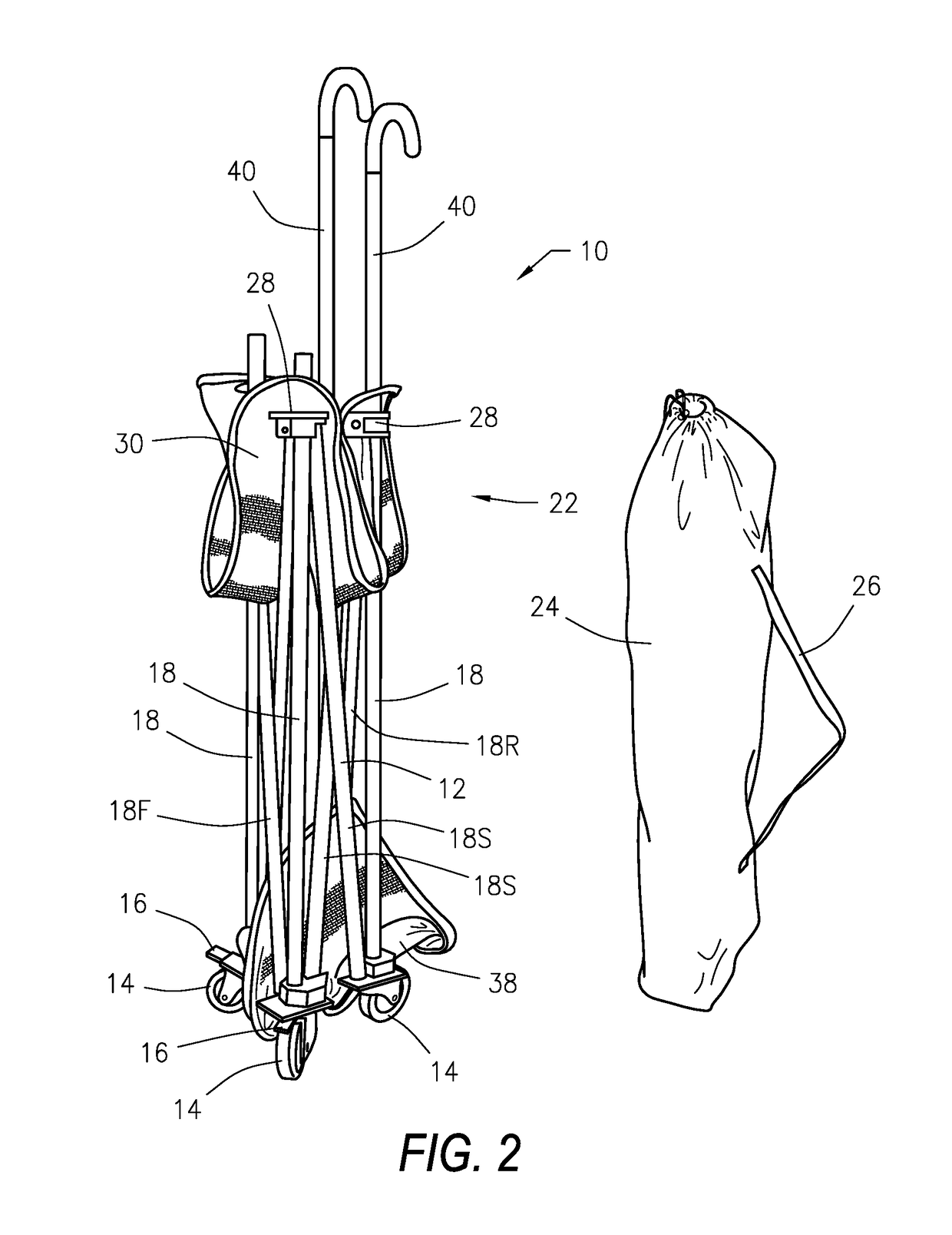 Compact universal infant carrier transporting device