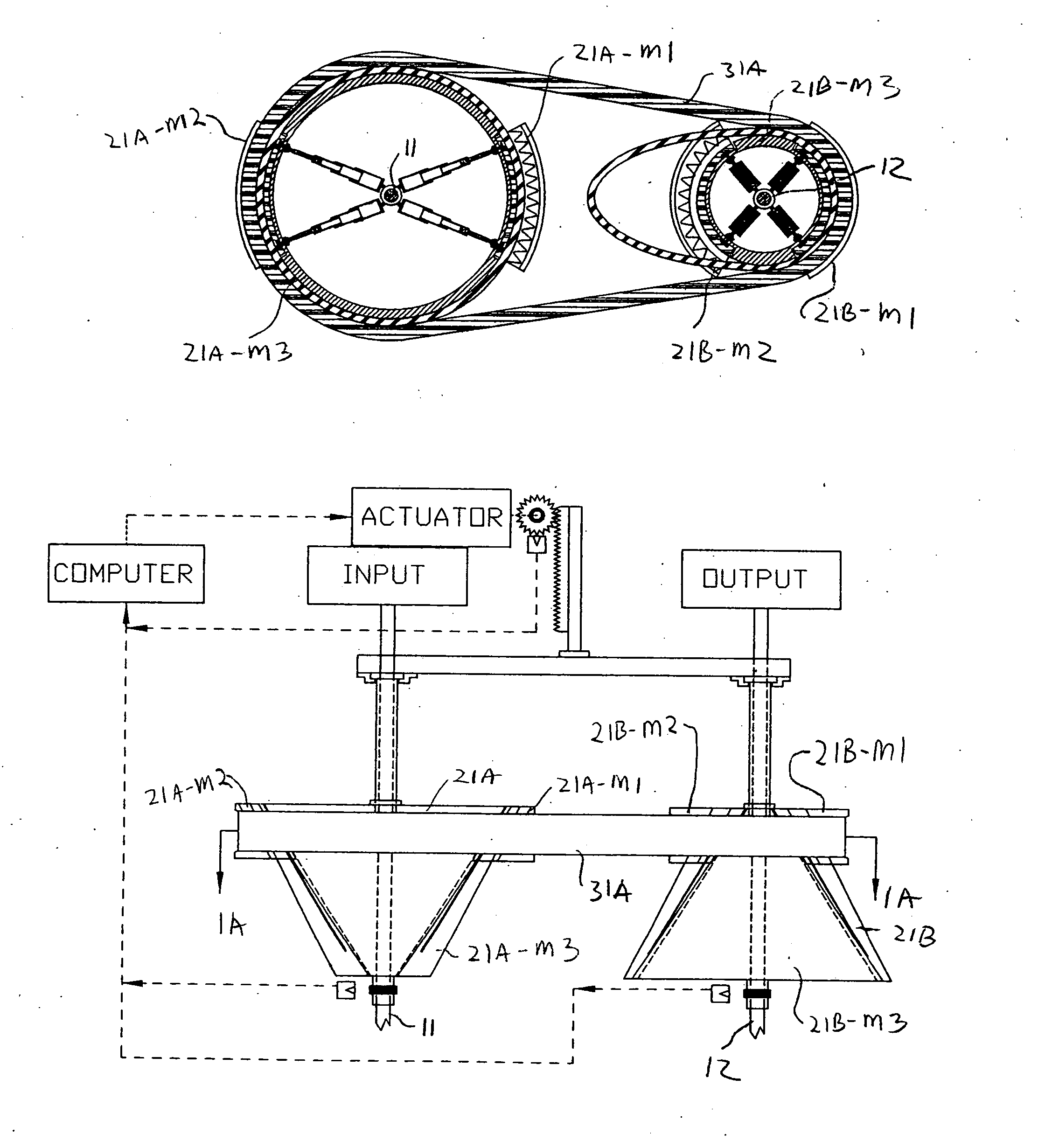 Adjuster systems for continuous variable transmissions