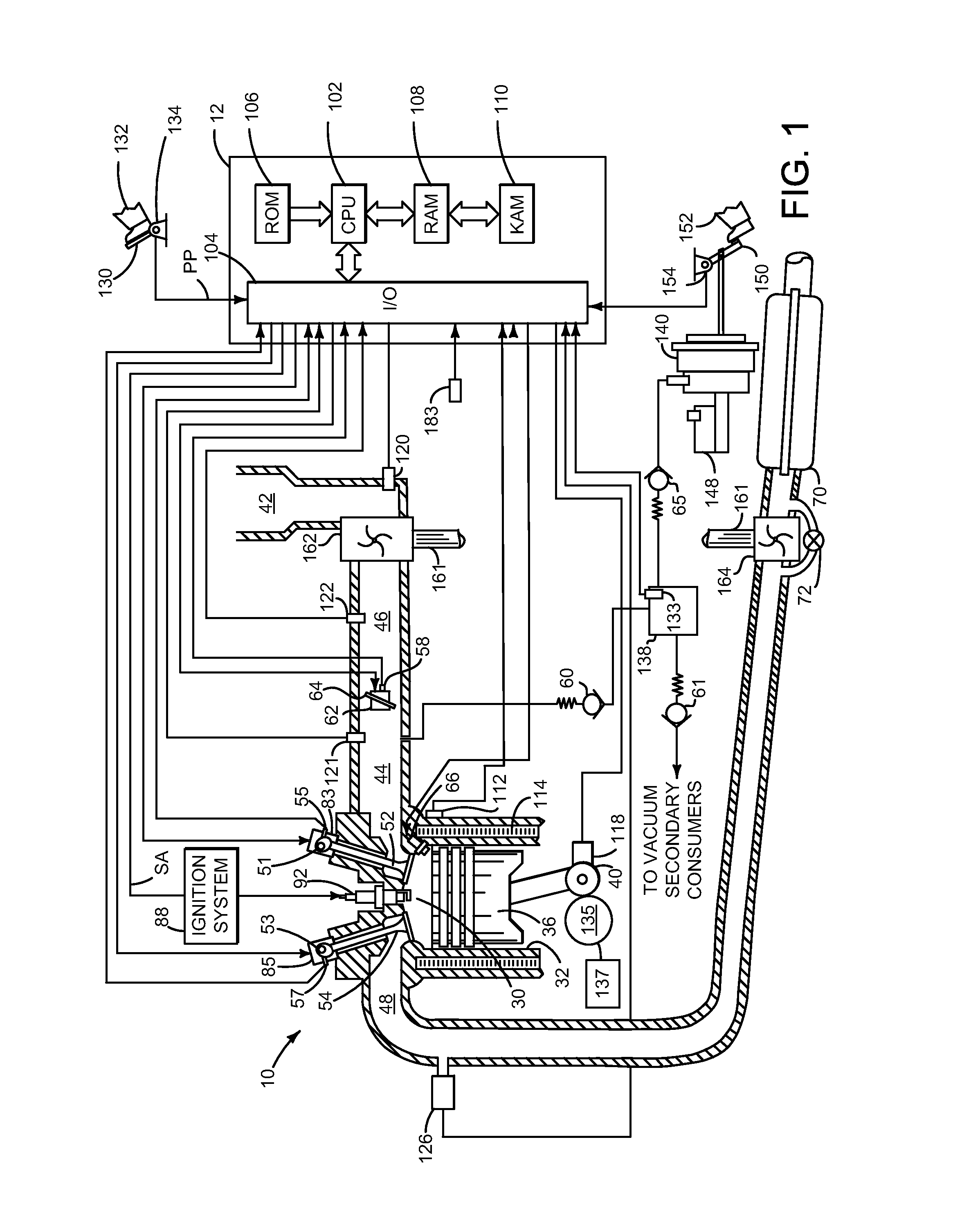 Method for increasing vacuum production for a vehicle