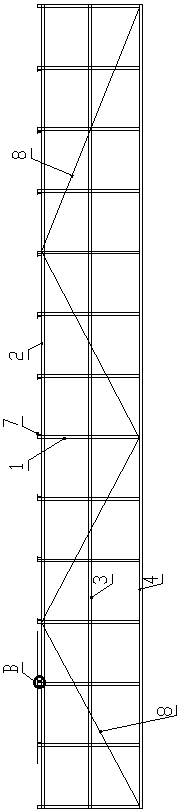 Machining device for ultra-long and ultra-large steel reinforcement framework and hoisting device and method