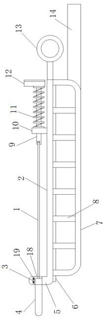 Clinical calculus removing device for hepatobiliary surgery