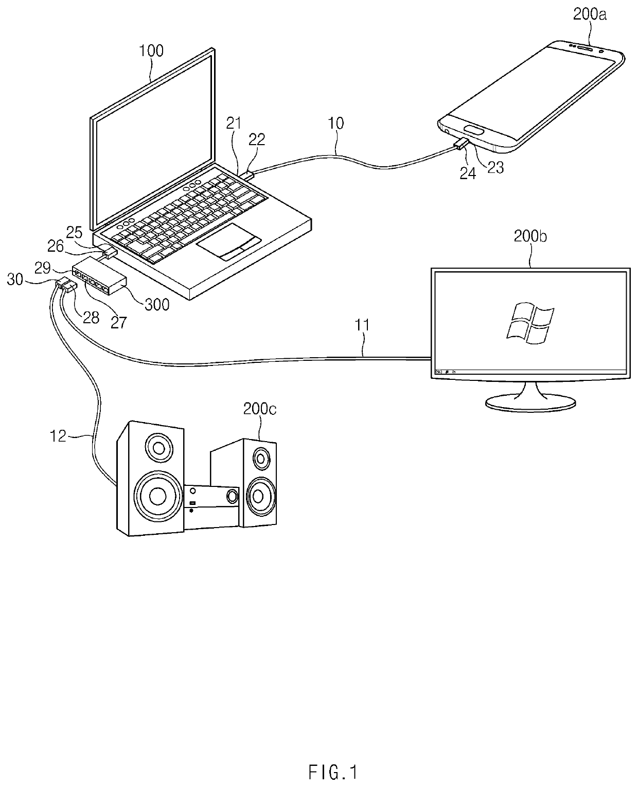 Device for supplying power to external device and method therefor