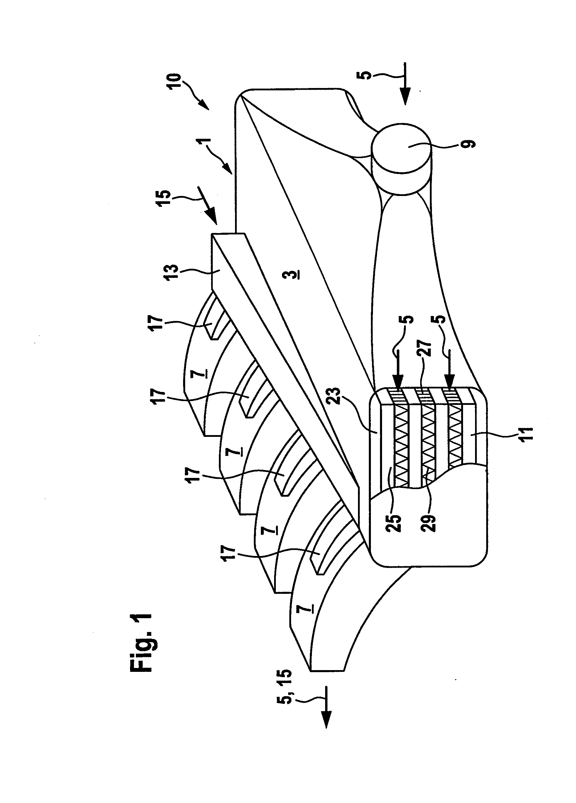 Charging fluid intake module and internal combustion engine