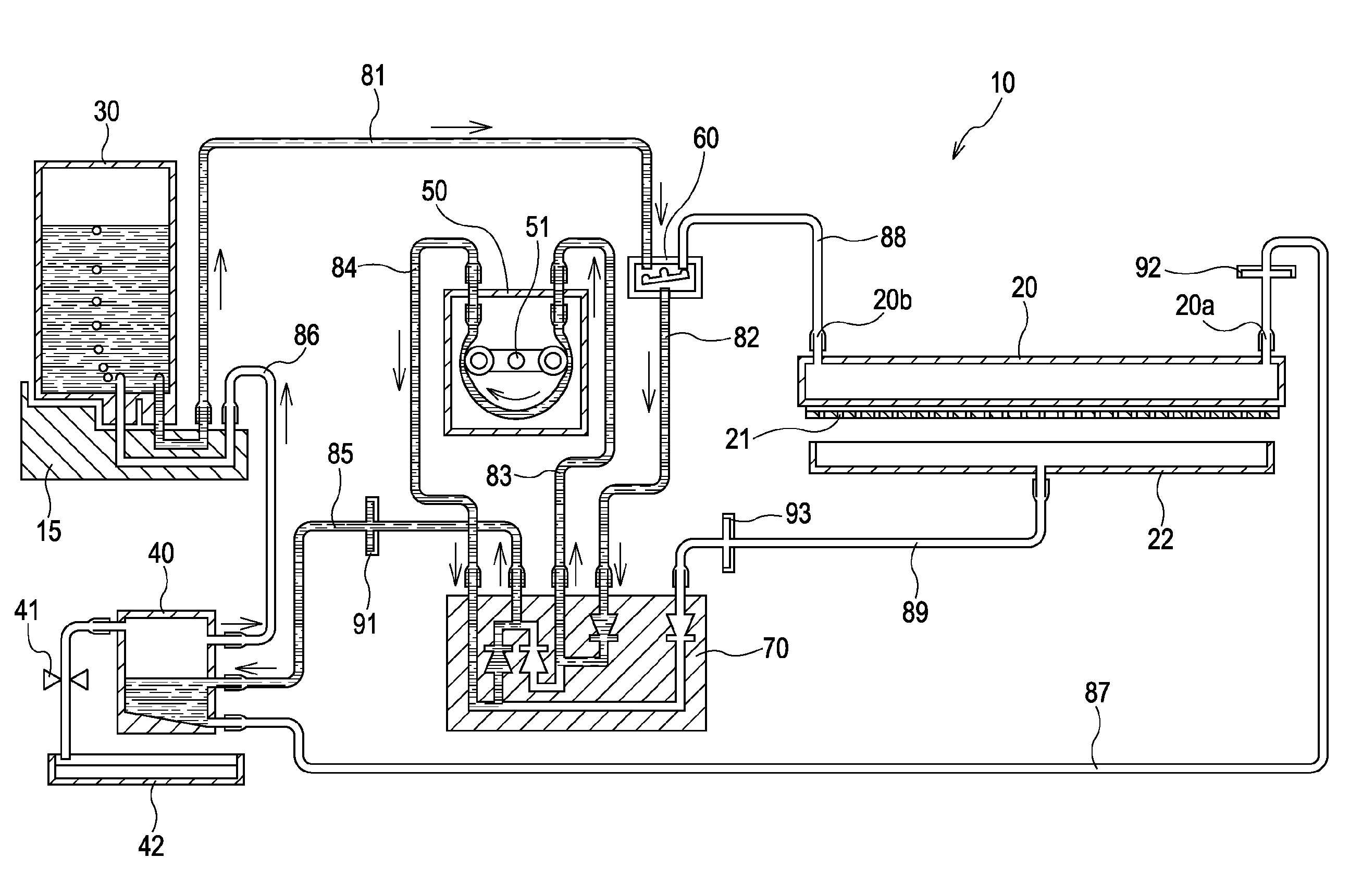 Liquid supplying device, liquid discharging device, and method of controlling liquid discharging device