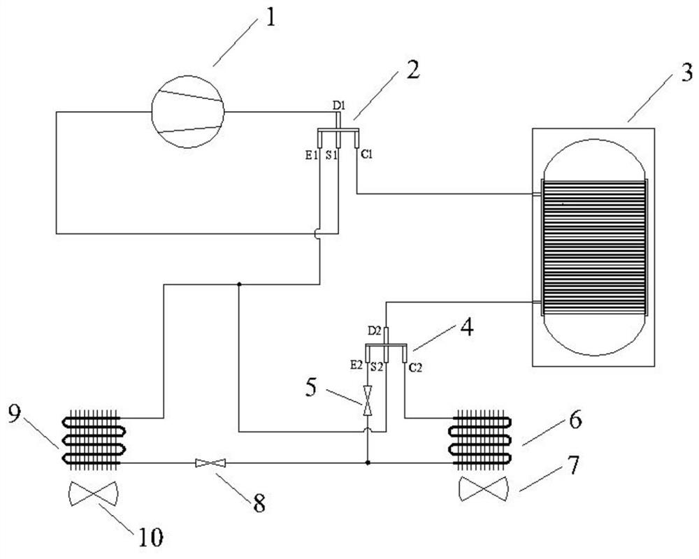 Air conditioner hot water system