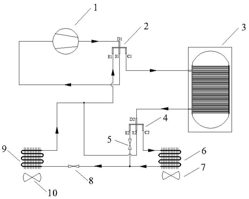 Air conditioner hot water system