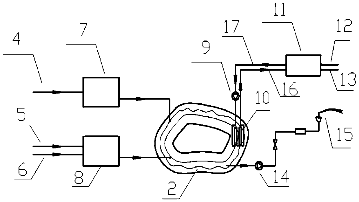 Method for utilizing shallowly-buried artificial recycled water system for controlling urban thermal environment