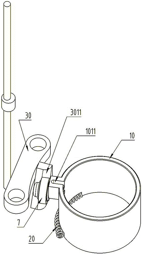 Positioning sleeve part for spindle brake device of braider