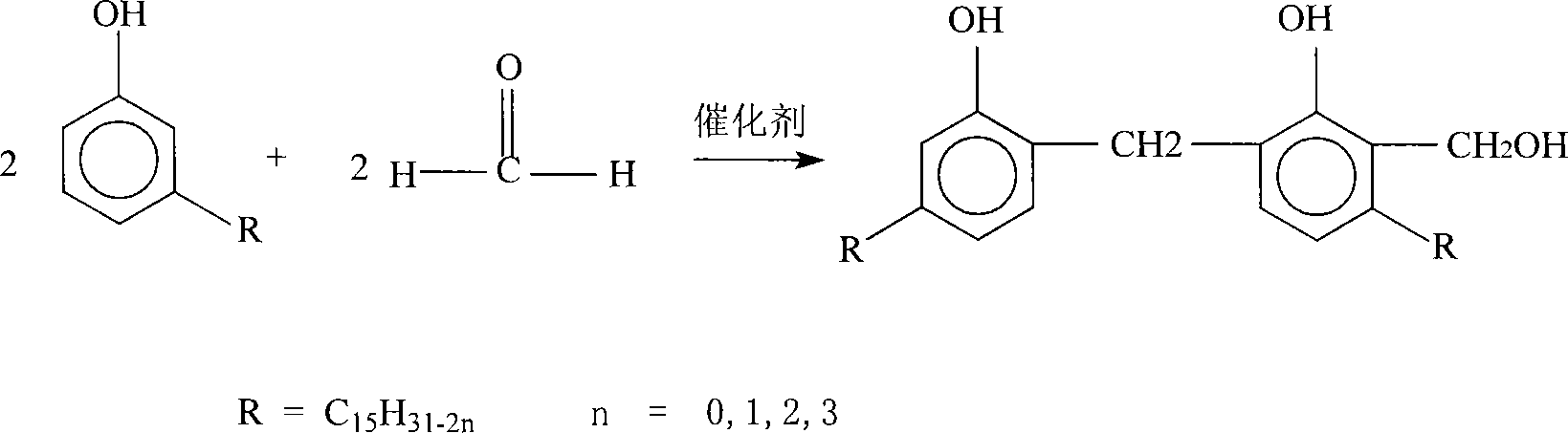 Preparation method of cashew nut oil modified alkyd resin