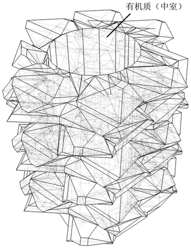 An artificial organic aggregate structure suitable for soil improvement