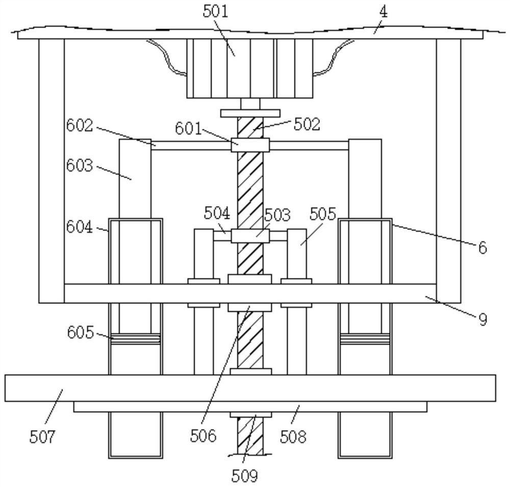 A shredded radish pickling device based on mechanical transmission to prevent floating shredded radish