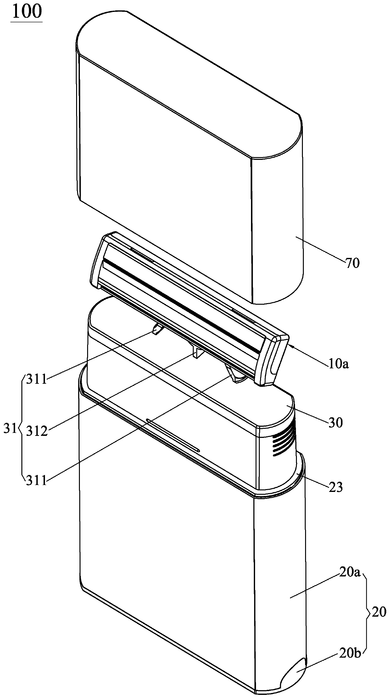 Magazine style hand razor