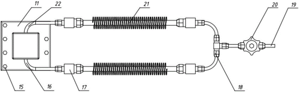 Integrated loop heat pipe cooling device with boiling pool