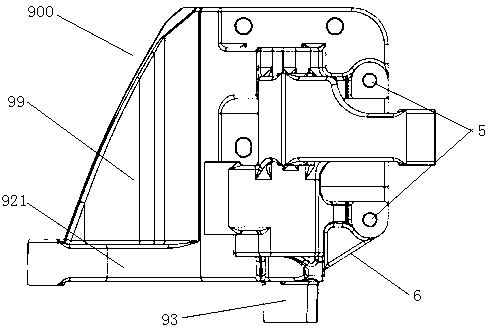 Integrated shock absorption type engine accessory bracket device