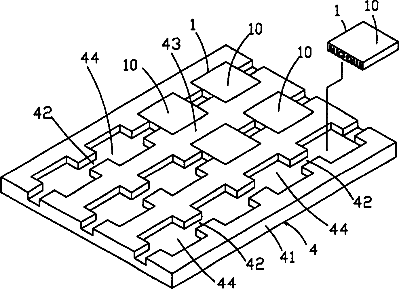 Method and equipment for quantitatively distributing adhesion agent onto heat radiator fin, and positioning adhesion therefor