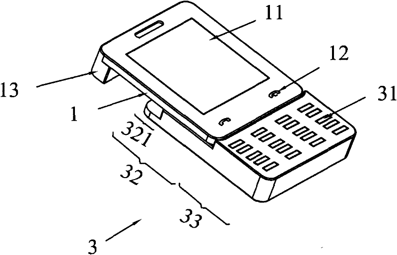 Sliding handheld device