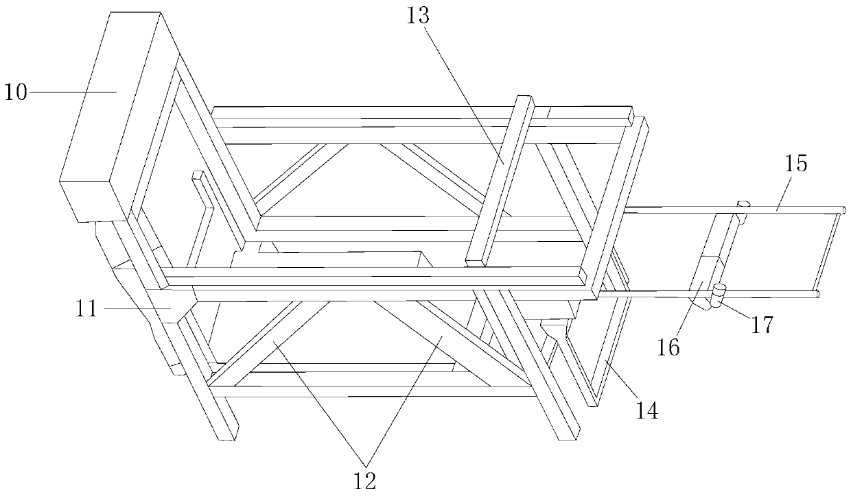 Lifting-hoisting equipment for overhead working tempered glass