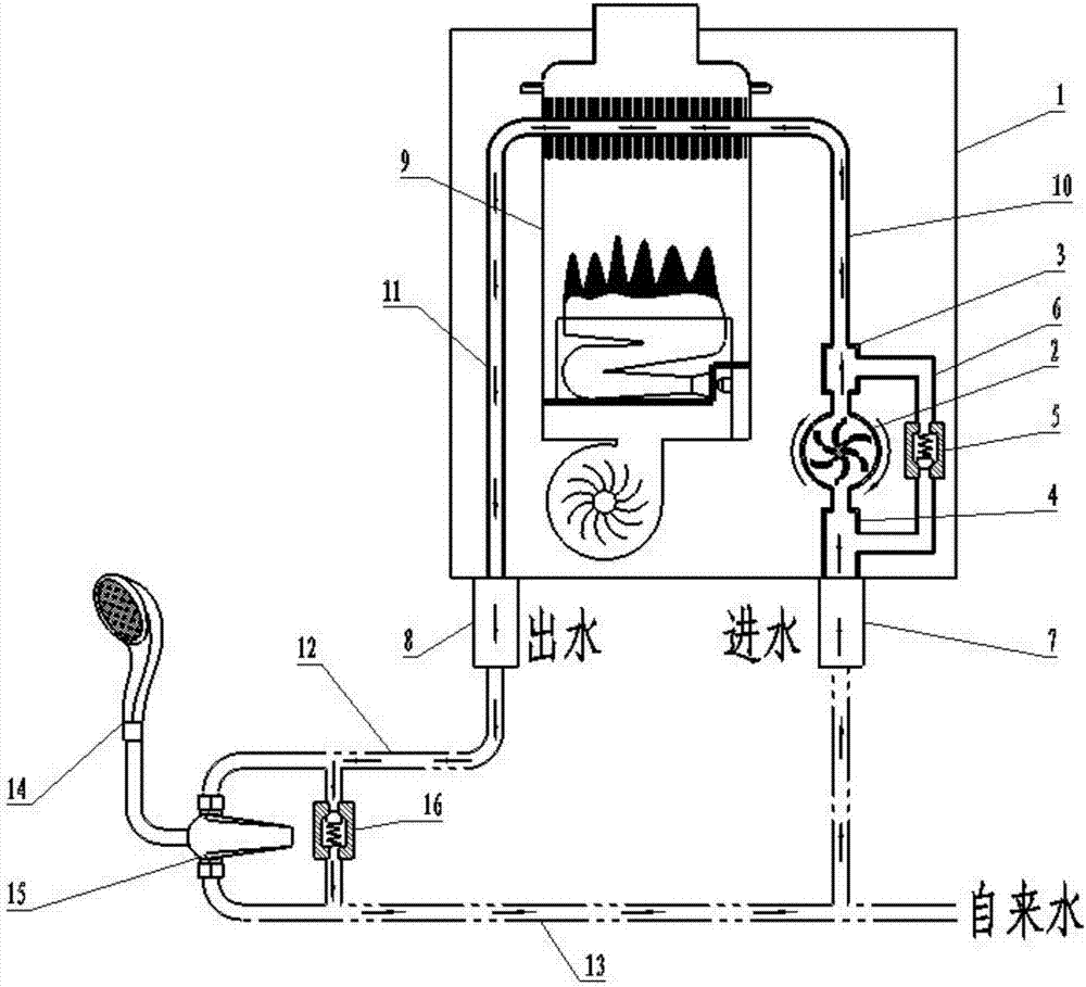 Zero-cold-water water heater