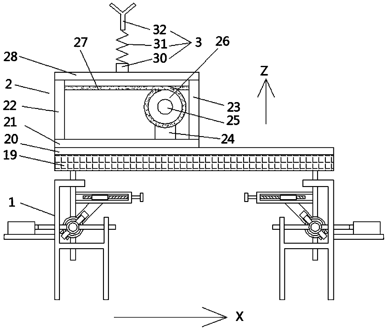 Yarn guiding device of double-twisting machine