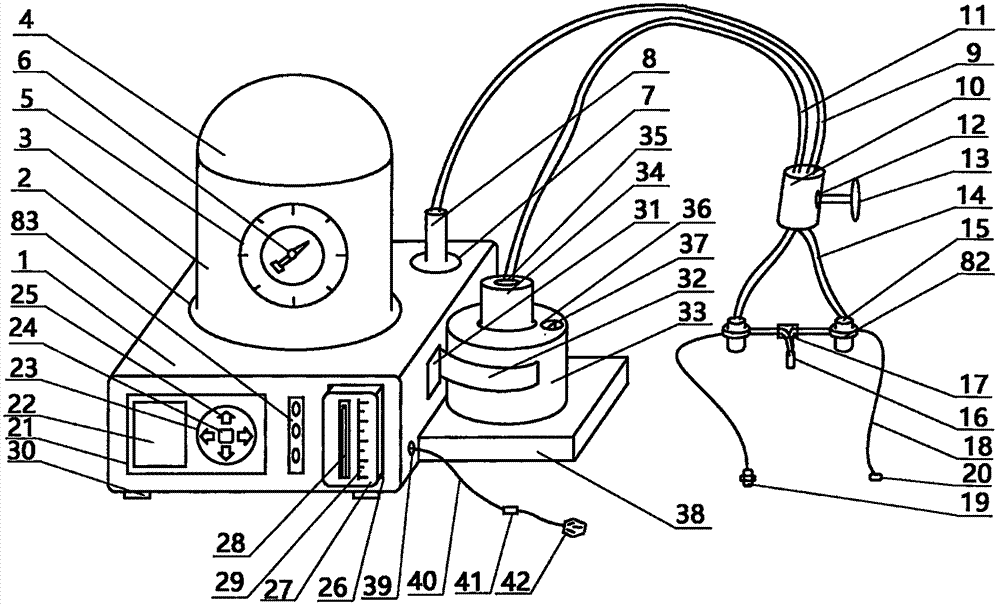 Breathing device adopting boiled water wetted asthma drug