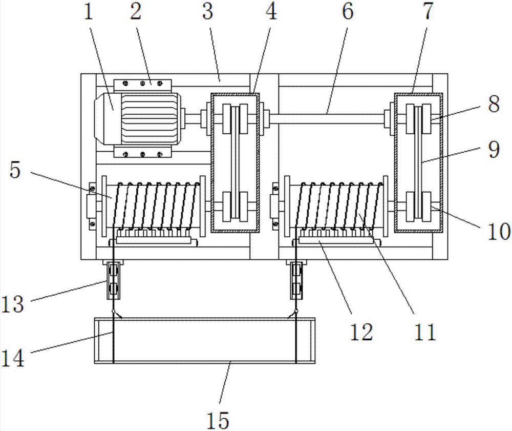 Building construction hoisting device