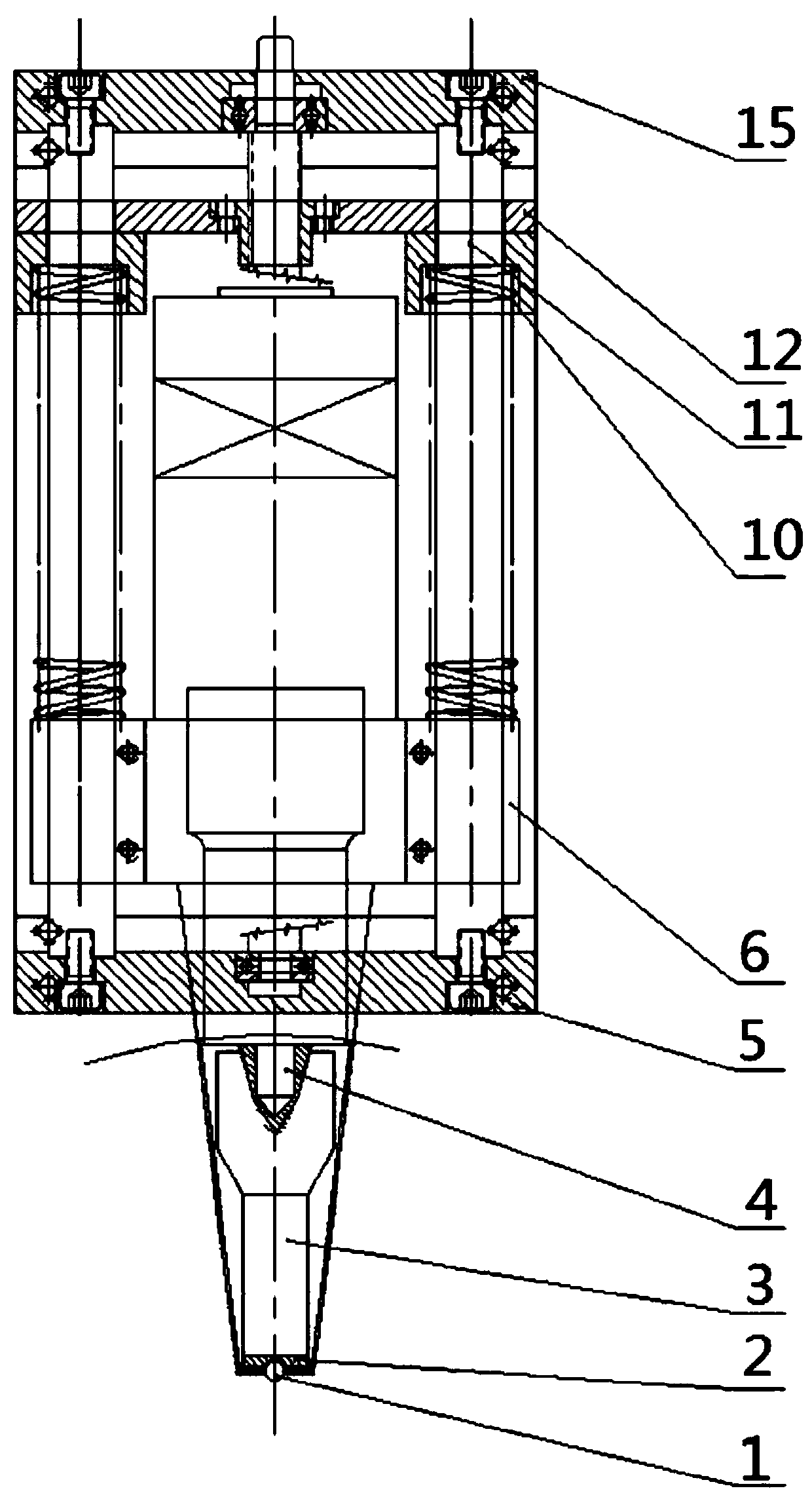 An ultrasonic impact device