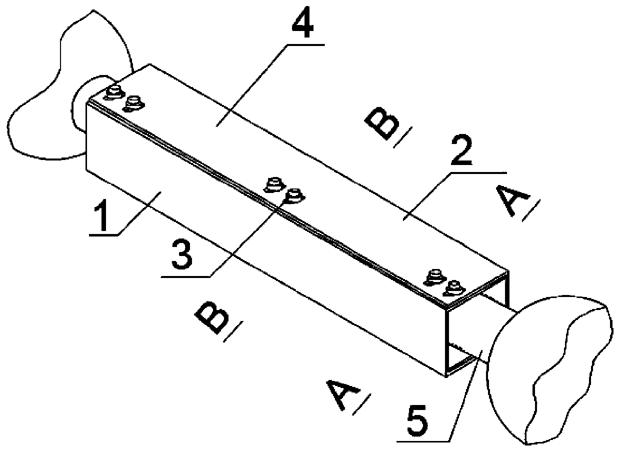 Reinforcement device and method for bent pressure rod