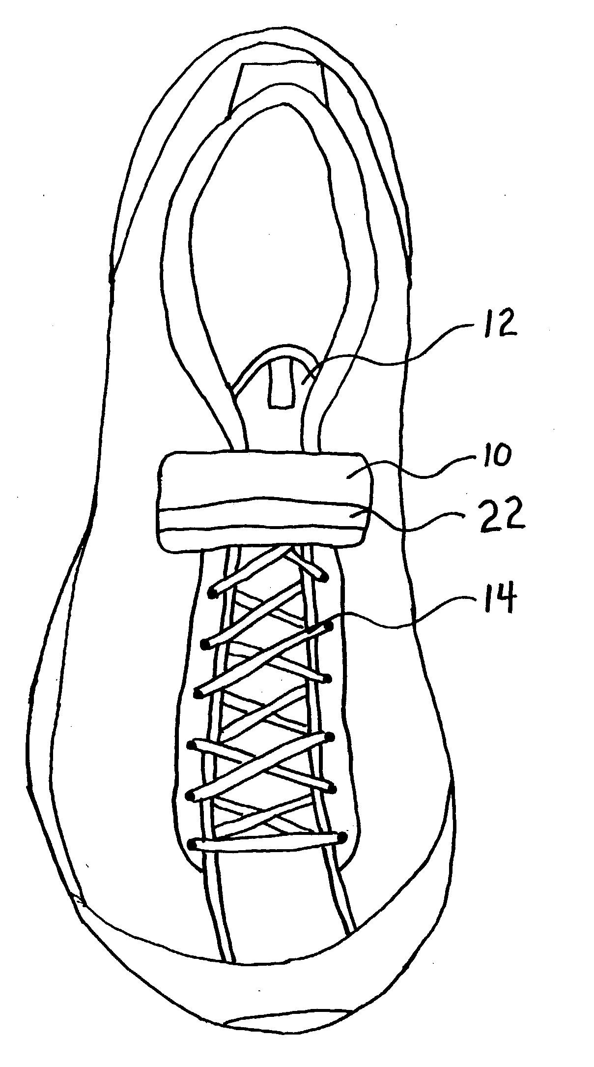 Pouch for concealing and containing shoelaces