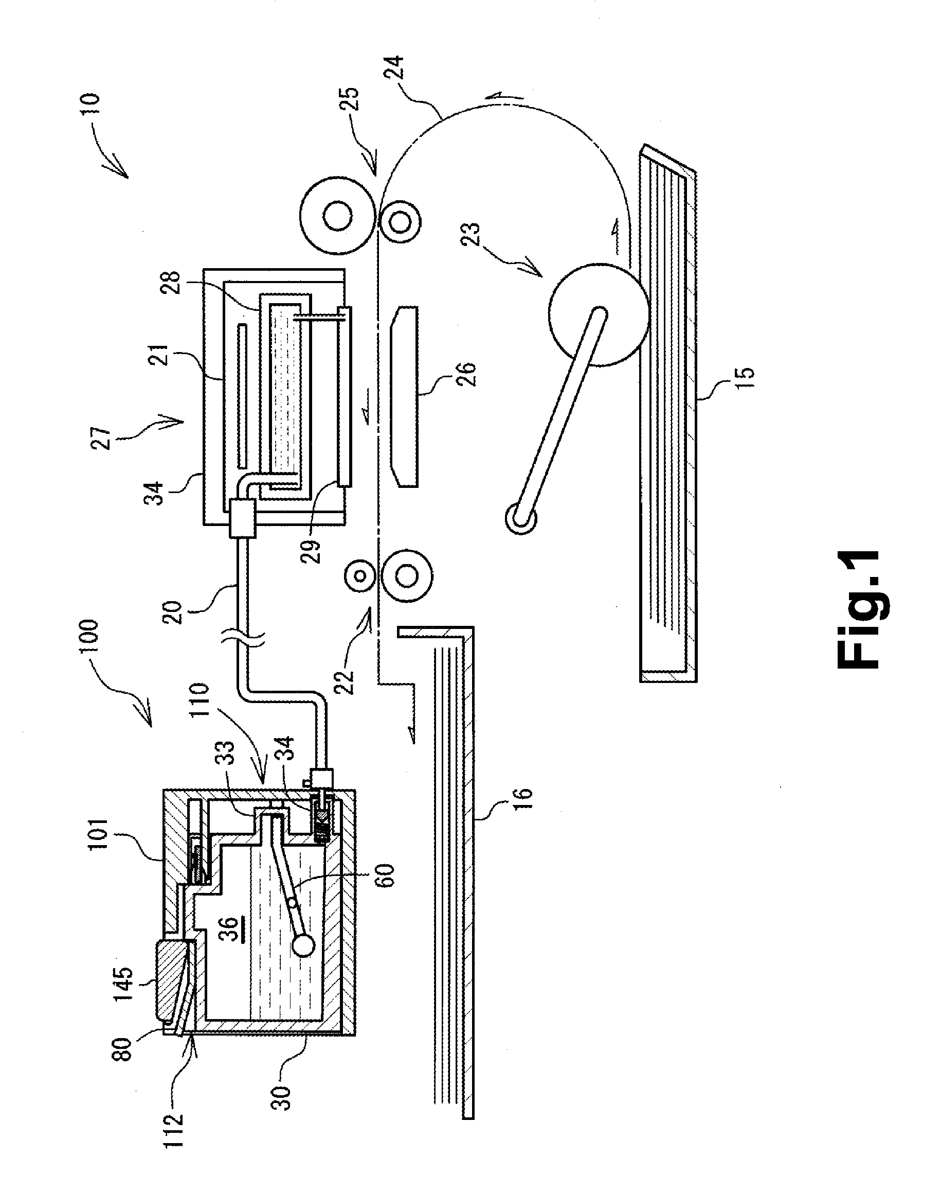 Printing fluid supply device and printing fluid cartridge