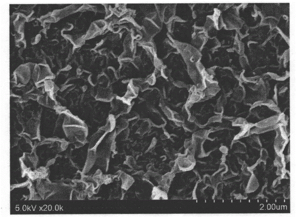 Preparation method for anti-pollution hydrophilic positive permeable membrane