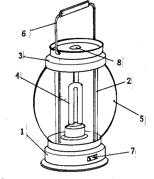 Hand-held LED table lamp