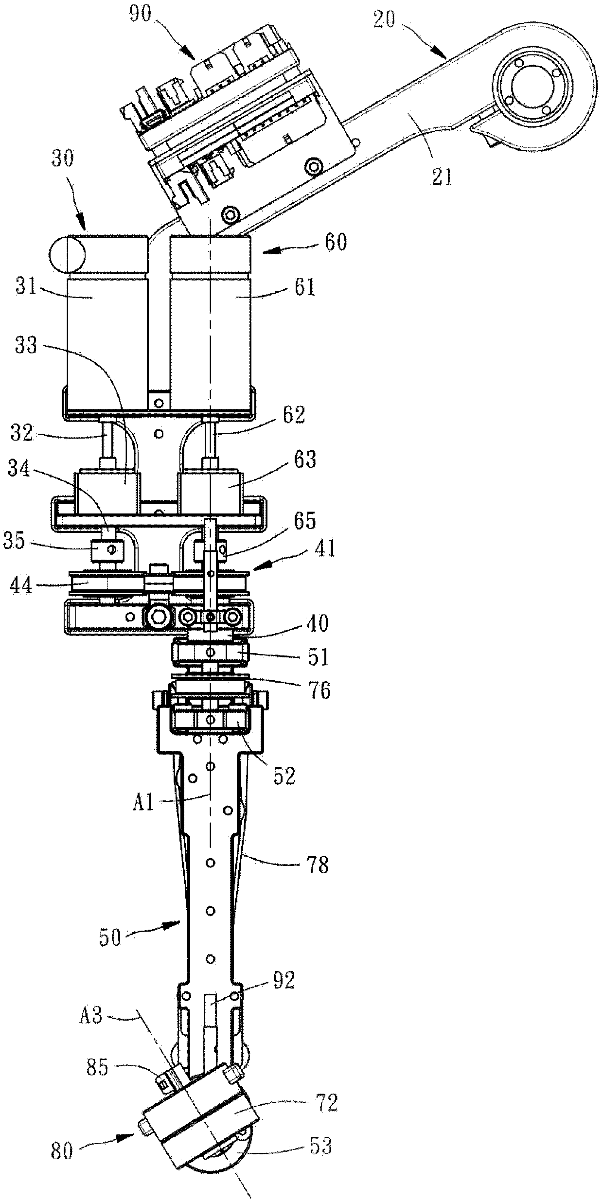 Three-axis type motion device