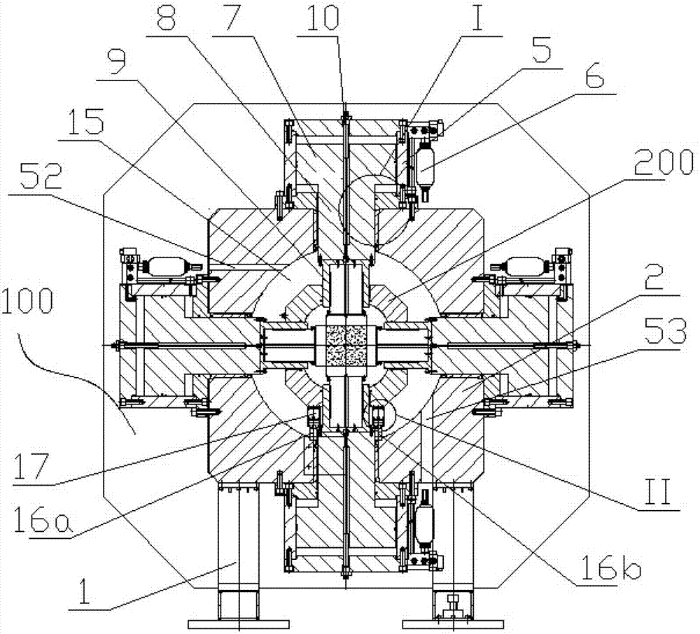 Coal-rock hydraulic fracturing testing method under true triaxial state