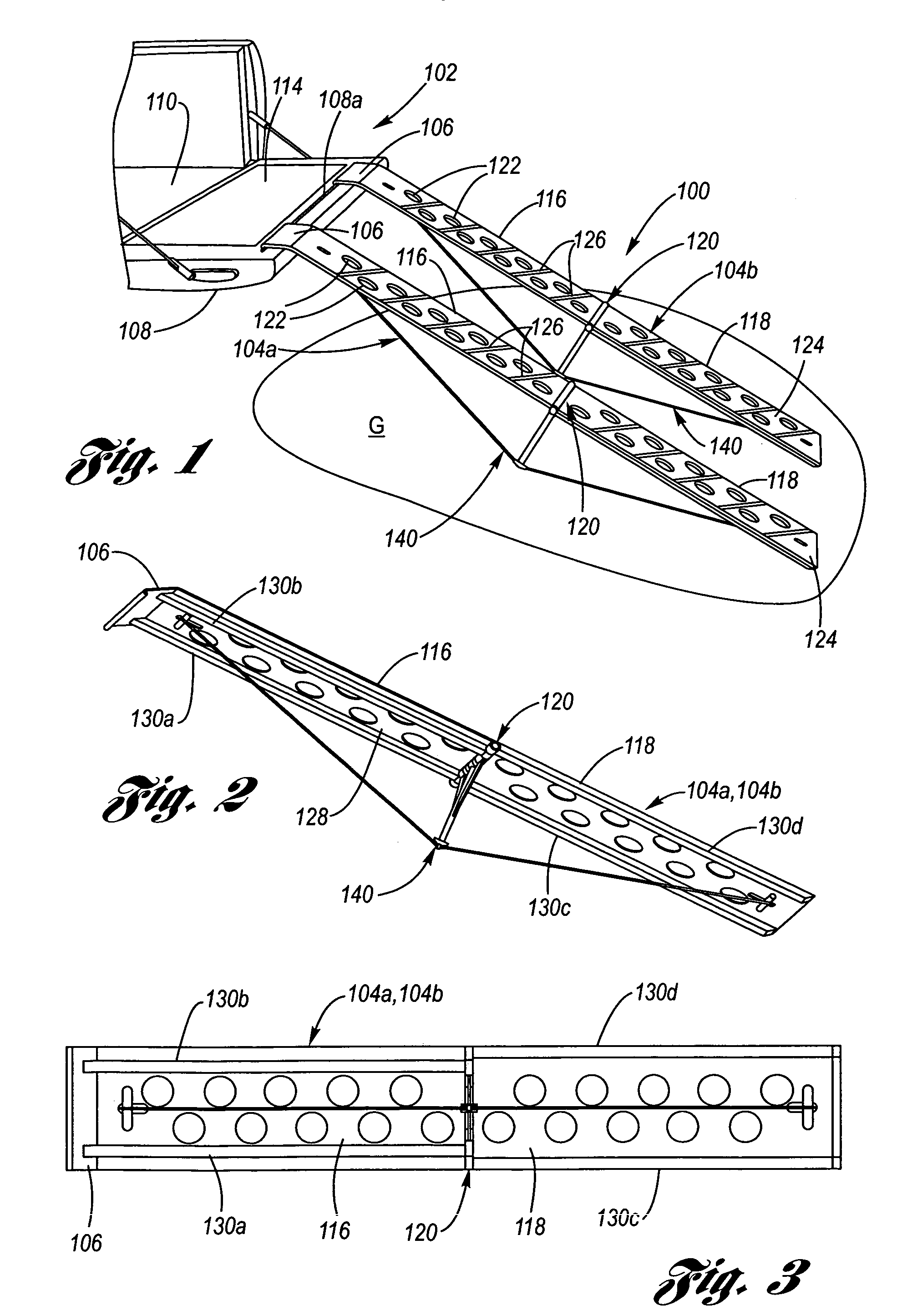 Folding ramp system