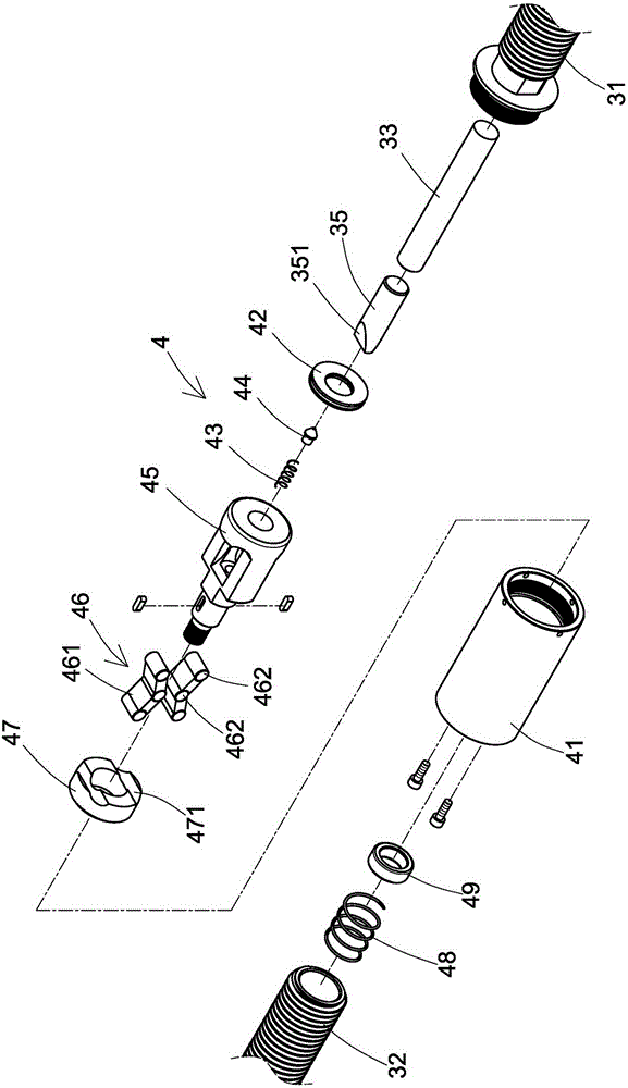 Double-clip force multiplying type jaw vice structure