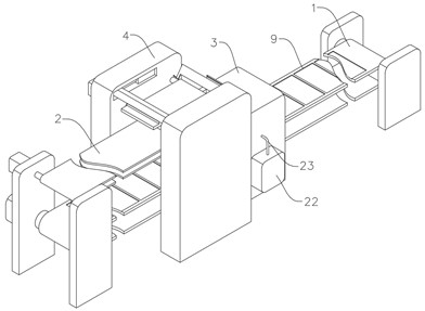 A lead frame automatic material stacking equipment