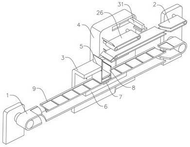 A lead frame automatic material stacking equipment