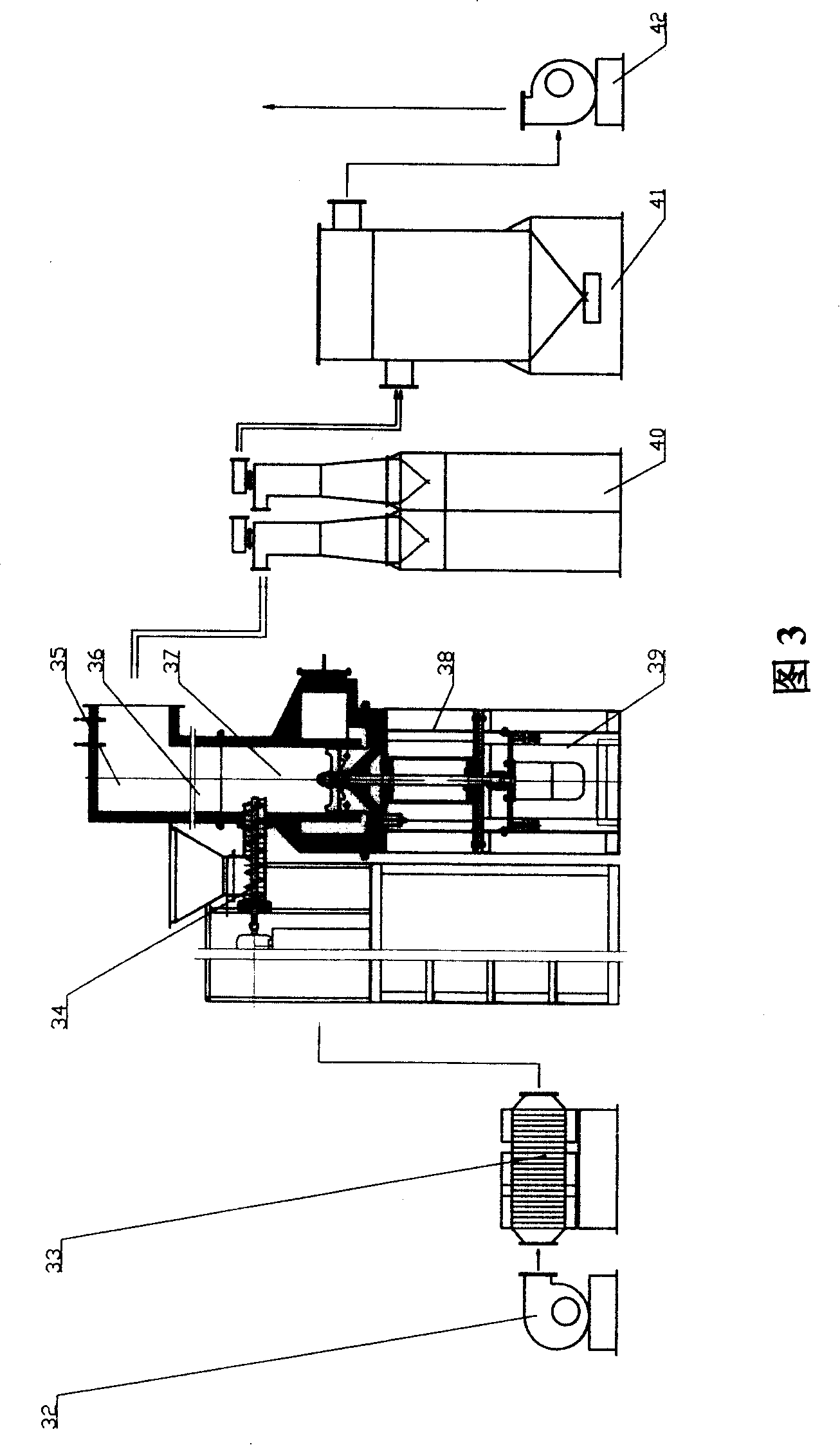 Numerically controlled fluidized rotary floating drying machine