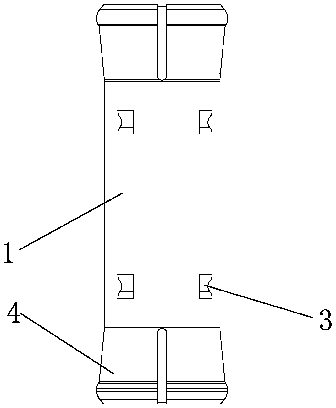 Radio frequency connector with larger radial tolerance