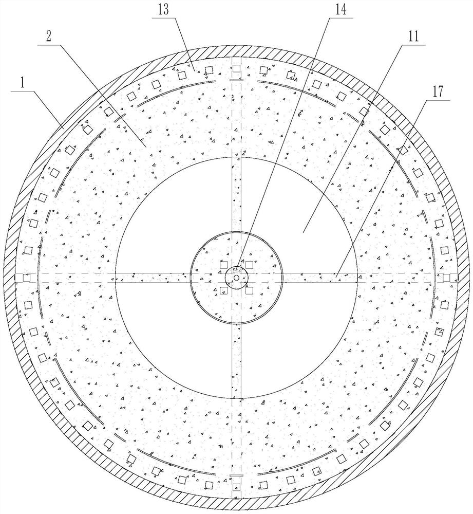 Round particle high tower granulation method and double-layer ventilation material receiving device thereof