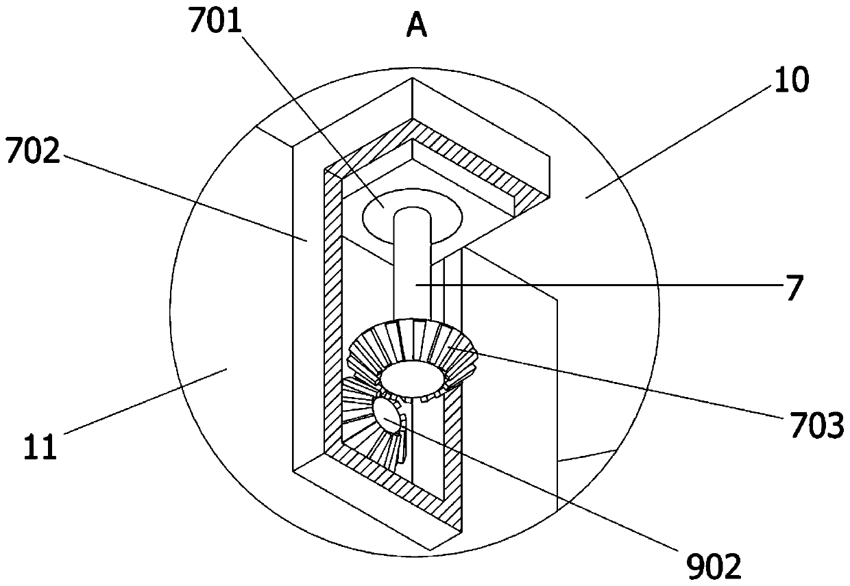 Floor drain type drainage device for aluminum alloy ship