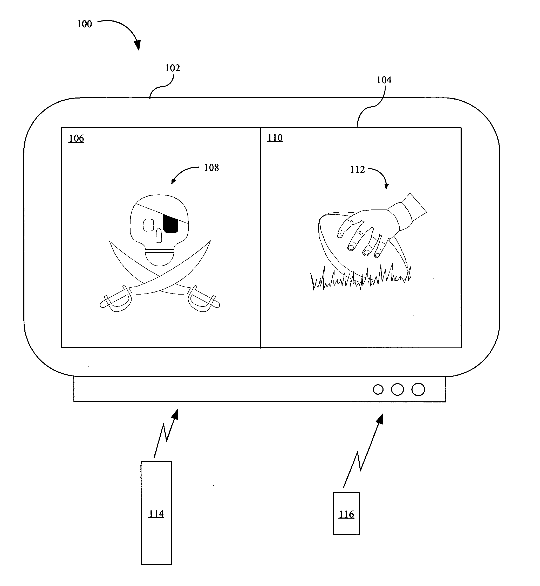 System and method for using second remote control device for sub-picture control in television receiver