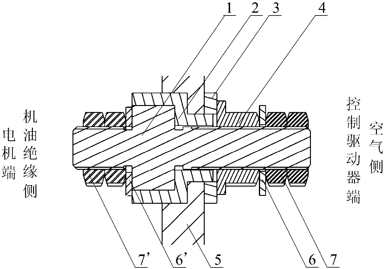 Bin penetrating structure for cable sealing