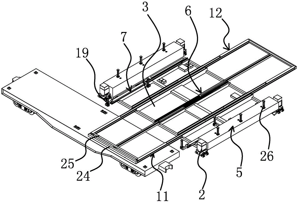 Loading and unloading system for container